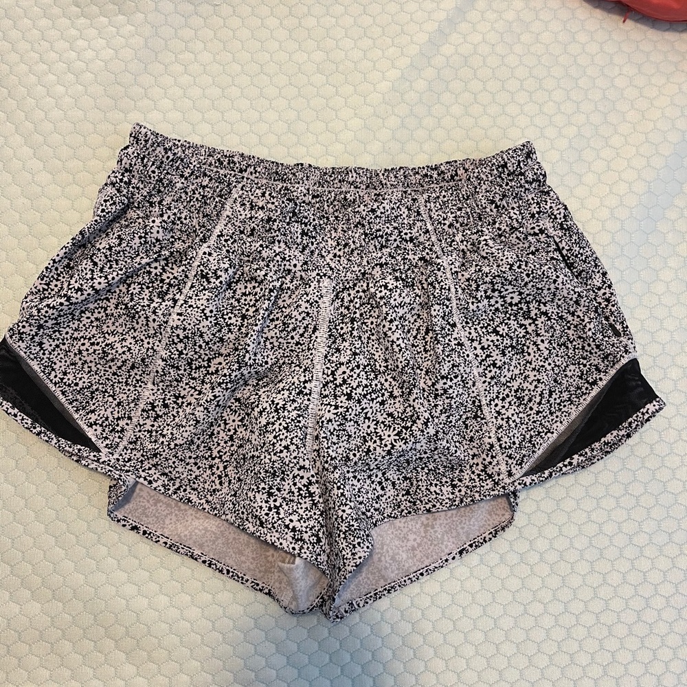 lululemon athletica Black and White Athletic Shorts